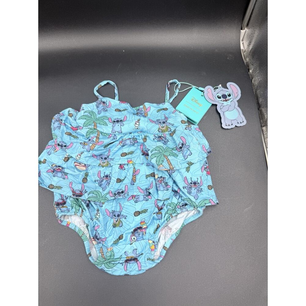 Posh Peanut Tropical Stitch Romper 12-18